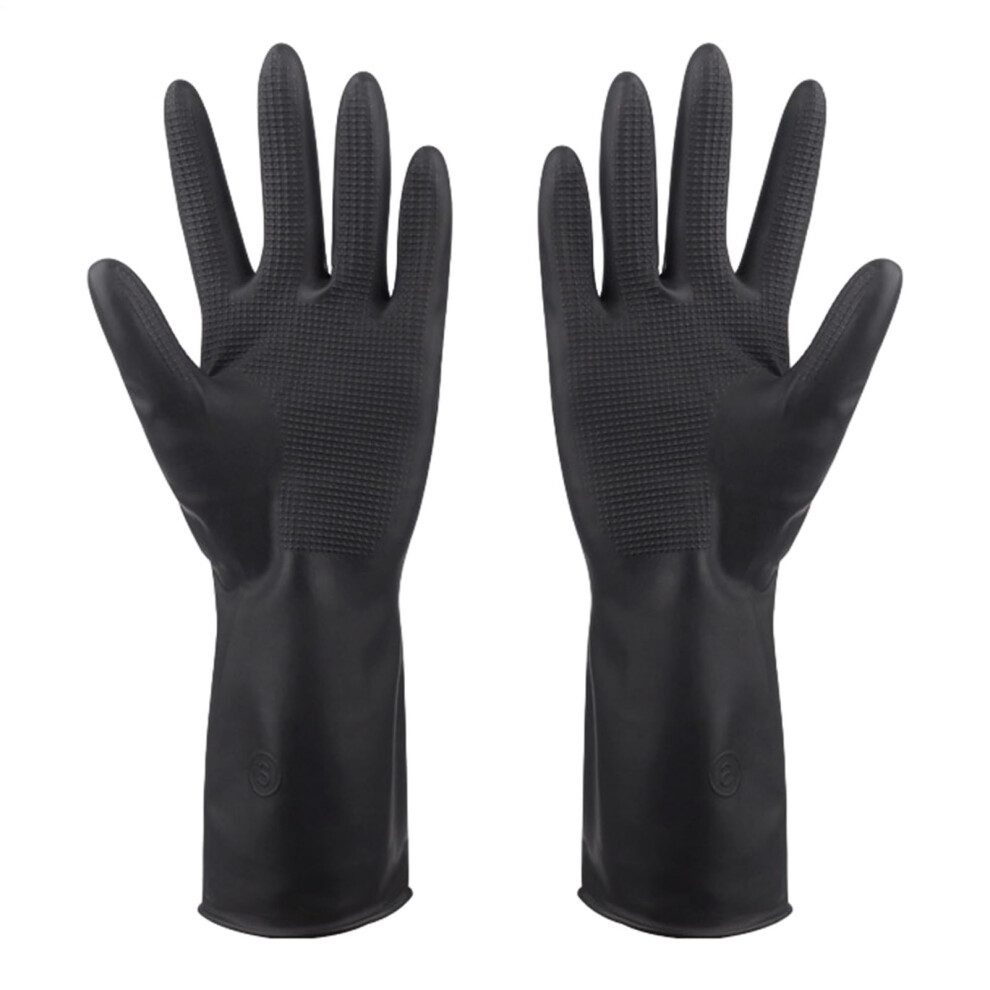 Hair Dye Gloves Waterproof AntiSlip Latex Work Gloves for Salon Home Automotive Kitchen Use