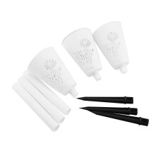 Solar-Powered Outdoor Stake Lights Decorative Solar Garden Lamps For Lawn Patio Pathway Intelligent Light Control Easy Install Solar Yard Stakes