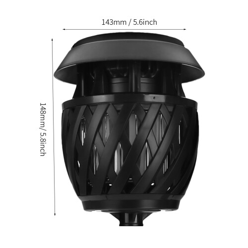 Ηλιακός τροφοδοτούμενος φακός Tiki, ηχείο Bluetooth Tiki Torch, εξωτερική ηλιακή λάμπα LED, 2