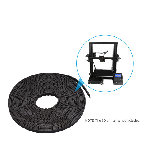2GT Timing Belt 6mm Width 5M with Brass Buckles for 3D Printers 1