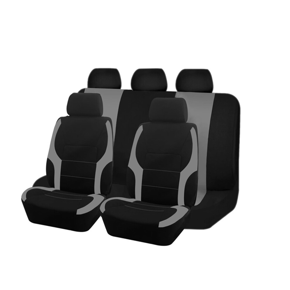 5 Seat Universal Car Seat Covers Set For Suv Truck Van, Airbag Compatible, Breathable Mesh Gray 9347817330403