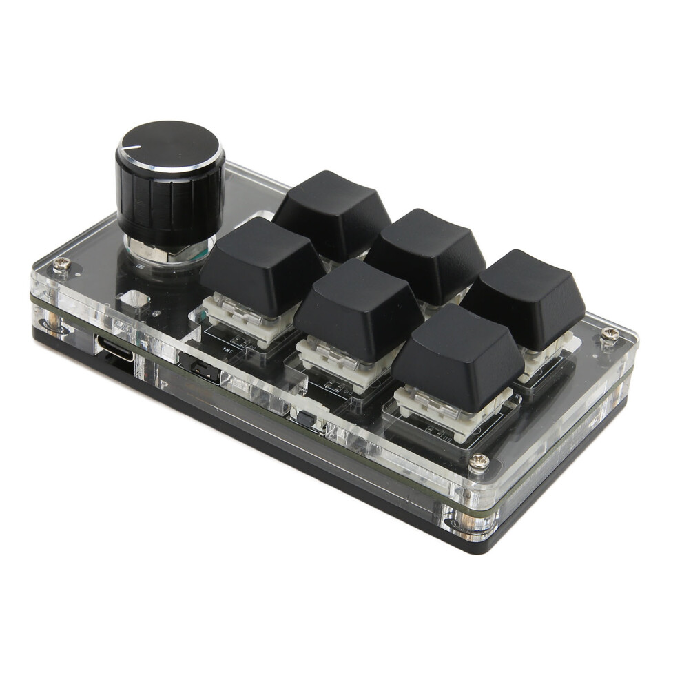 Mechanical Gaming Keypad 6-Key & Knob, Usb Wireless Diy Programmable 4341374818348