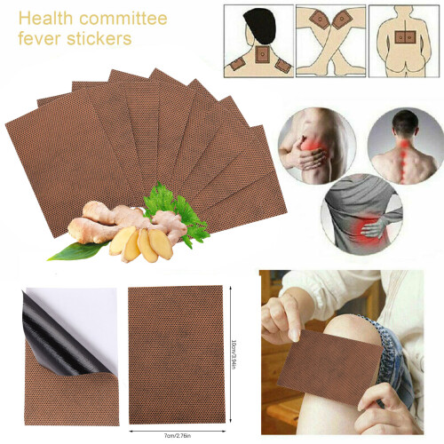 50pcs Mugwort Ginger Universal Patch Fever Joint Ginger Patch Ginger Detox Patch 2