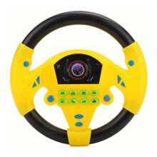 Giocattolo interattivo per bambino con volante, effetti sonori e ventosa