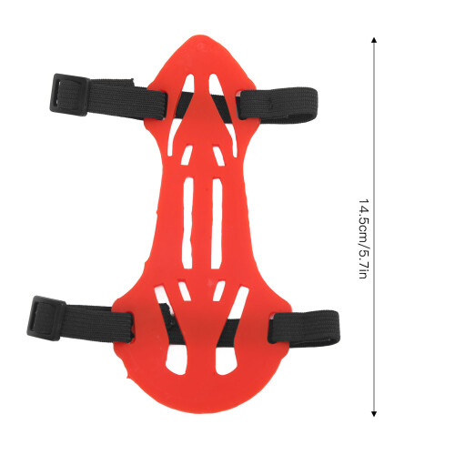 Rubber Archery Arm Guards Adjustable Safe Breathable Elastic Recurve Bow Arm UK 1