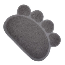 PVC Litter Pad, Grey NonSlip, Cute Shaped Litter Box Pad, Pet Supplies