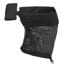Water Resistant Nylon Brass Shell Catcher with Zipper - Black 80cm