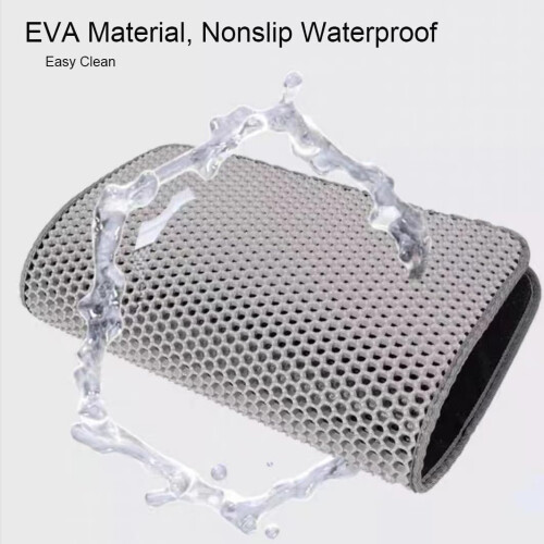 Waterproof Double Layer Mat 60x45cm Litter Box Liners Honeycomb Design Scatter Control 1