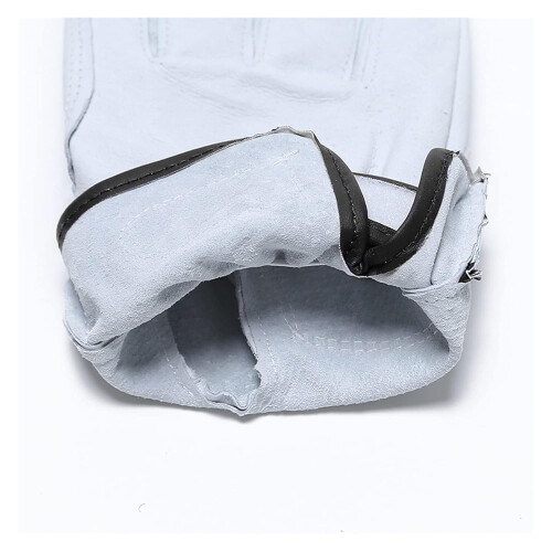 Work Gloves Leather For Welding, Fireproof Safety Welding Gloves, Model B, Size M 2