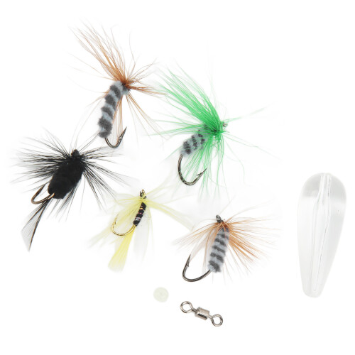 Δόλωμα ψαρέματος επιφανειακών υδάτων Adams Dry Fly, δεμένα στο χέρι για αξέχαστες 2