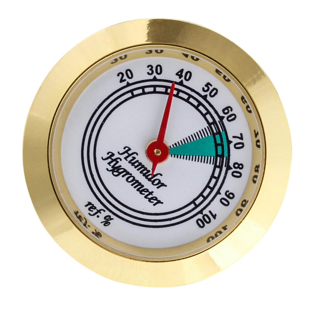 Analog Cigar Humidity Tester Embedded Hygrometer For Humidors  Precision Compact WearResistant Material