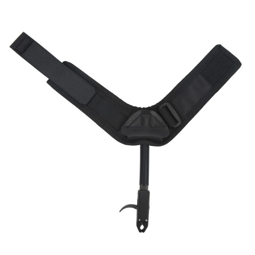 Archery Compound Bow Release Aid Adjustable Black Wrist Strap With 360 Degrees Rotation Camo Design Ambidextrous Design Smooth Release Sturdy 2