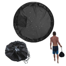 Wetsuit Changing Mat Waterproof Portable With Drawstring Pocket 35.5 X 35.5 Wet Bag For Surfing Kayaking Triathlon