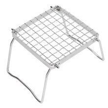 Portable Camping Grill Stainless Steel Mini Folding Rack for Outdoor Cooking and Family BBQ