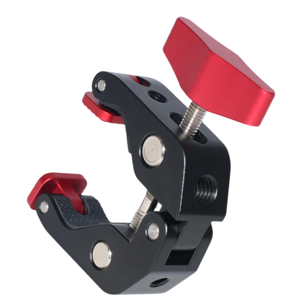 Heavy Duty Aluminum Arm Clamp Universal 1/420 And 3/816 Thread For Secure Camera Mounting Photo Accessories 9382693146564
