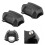 Motorcycle Bumper Guard Rubber Protector 80x55mm Black for 25mm Bars 9