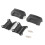 Motorcycle Bumper Guard Rubber Protector 80x55mm Black for 25mm Bars 10