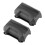 Motorcycle Bumper Guard Rubber Protector 80x55mm Black for 25mm Bars 12