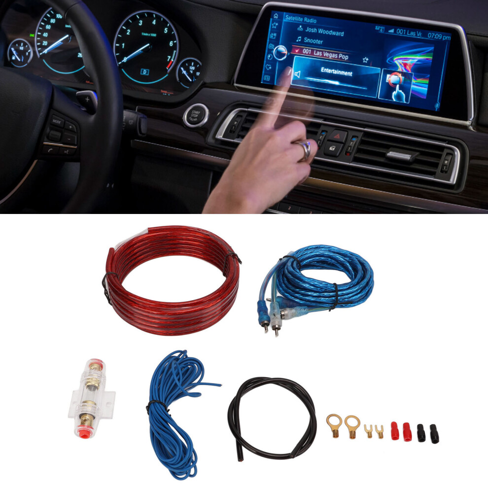 Versatile 8 Gauge Amplifier Wiring Kit For Speakers & Subwoofers 8741374830504