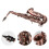 Saxophon, Rot, Antik-E-Messing, Material mit 2