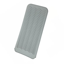 Hair Straightener Heat Resistant Silicone Mat and Tool Holder for Salon or Travel Use