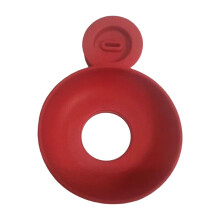 Silicone Popsicle Holder with Straw, NoDrip Ice Cream Drip Catcher for Kids, Red, 1/4 Pack