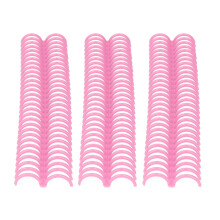 10 Pack Plastic Binding Rings 30 Holes 22mm Pink Loose Leaf Durable Rings