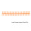 10 Pcs Orange 22mm Plastic Loose Leaf Binding Spines 30 Holes 5