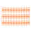 10 Pcs Orange 22mm Plastic Loose Leaf Binding Spines 30 Holes 14