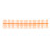 10 Pcs Orange 22mm Plastic Loose Leaf Binding Spines 30 Holes 3
