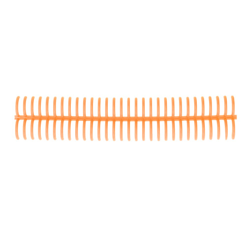 10 Pcs Orange 22mm Plastic Loose Leaf Binding Spines 30 Holes 2