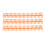10 Pcs Orange 22mm Plastic Loose Leaf Binding Spines 30 Holes 16