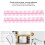 10 Pack Plastic Binding Rings 30 Holes 22mm Pink Loose Leaf Durable Rings 10