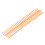 10 Pcs Orange 22mm Plastic Loose Leaf Binding Spines 30 Holes 11