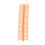 10 Pcs Orange 22mm Plastic Loose Leaf Binding Spines 30 Holes 12