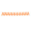 10 Pcs Orange 22mm Plastic Loose Leaf Binding Spines 30 Holes 7