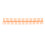 10 Pcs Orange 22mm Plastic Loose Leaf Binding Spines 30 Holes 9