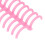 10 Pack Plastic Binding Rings 30 Holes 22mm Pink Loose Leaf Durable Rings 4