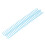 Sturdy 22mm 30-Hole Plastic Binding Spines - 10 Pcs Transparent Blue 10