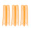 10 Pcs Orange 22mm Plastic Loose Leaf Binding Spines 30 Holes 15