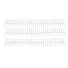 10 Stück Polypropylen Freihandheftungsschienen 22 mm 30 Löcher Transparent