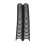 10 Pcs Black Plastic Loose Leaf Binding Spines 22mm 30 Holes 8