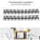 10 Pcs Black Plastic Loose Leaf Binding Spines 22mm 30 Holes 10
