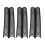 10 Pcs Black Plastic Loose Leaf Binding Spines 22mm 30 Holes 14
