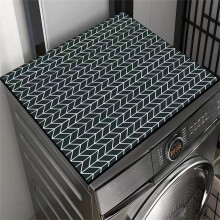 Washer Dryer Cover Waterproof AntiSlip Dust Proof Silicone Mat for Laundry Room Olive 30x40cm