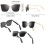 Bluetooth Smart Glasses with Polarized UV Protection, Blue Light Blocking and AI, Black 5