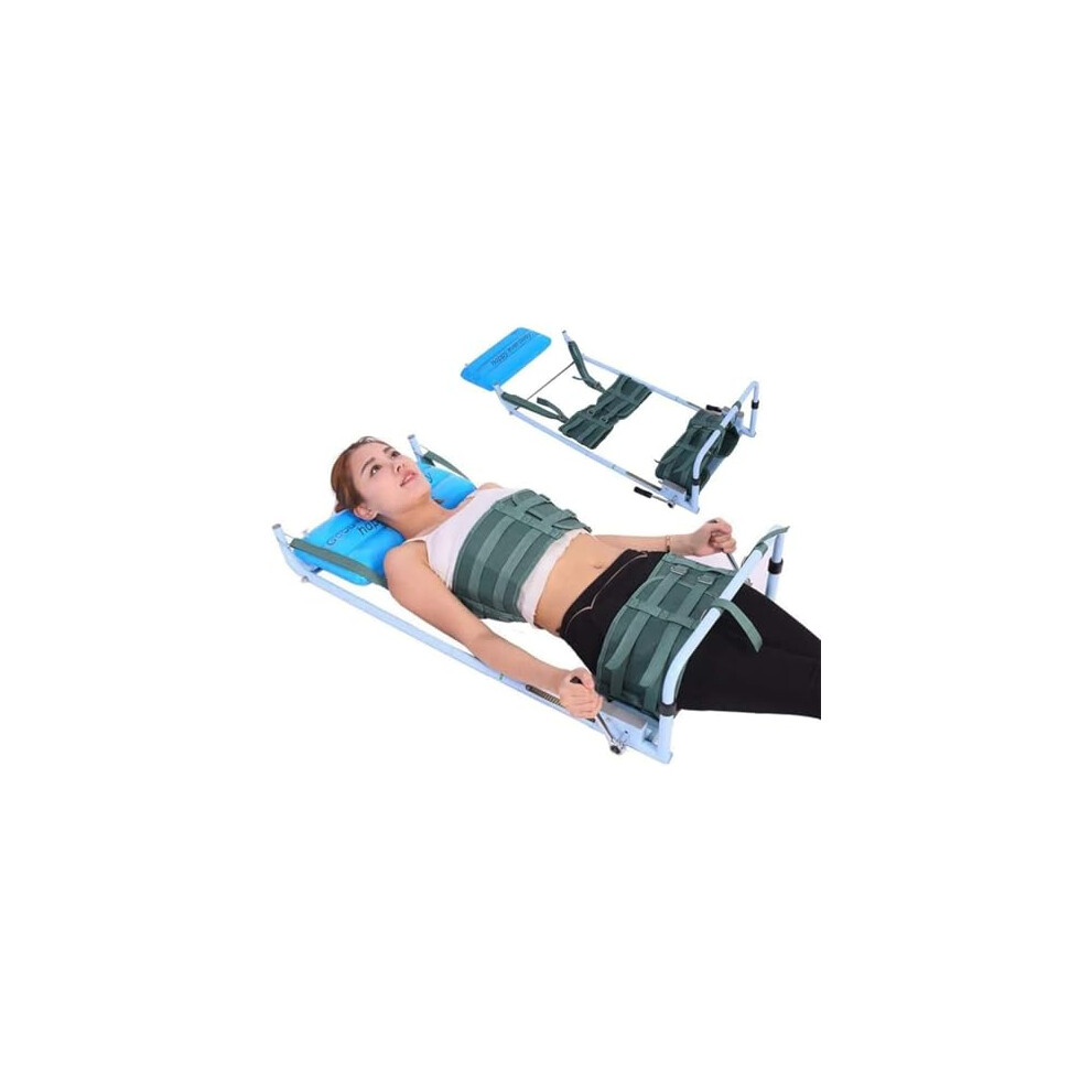 Back Stretching Machine with Adjustable Spinal Traction Bed for Lumbar and Cervical Pain Relief