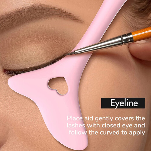 Reusable Silicone Eyeliner Stencils & Wing Tips Makeup Applicator Tool