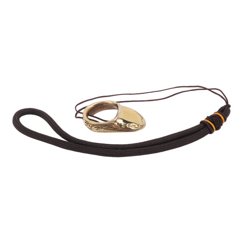 Copper Archery Thumb Ring Protector with Anti-Lost Rope, 17mm