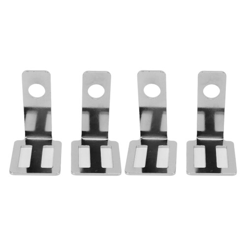 2 Stück Aluminum Heckblinkerhalterung Universell Silber für Motorrad 1